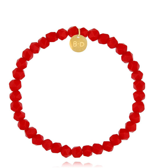 Red Glass Crystals Bracelet Cristals 0402