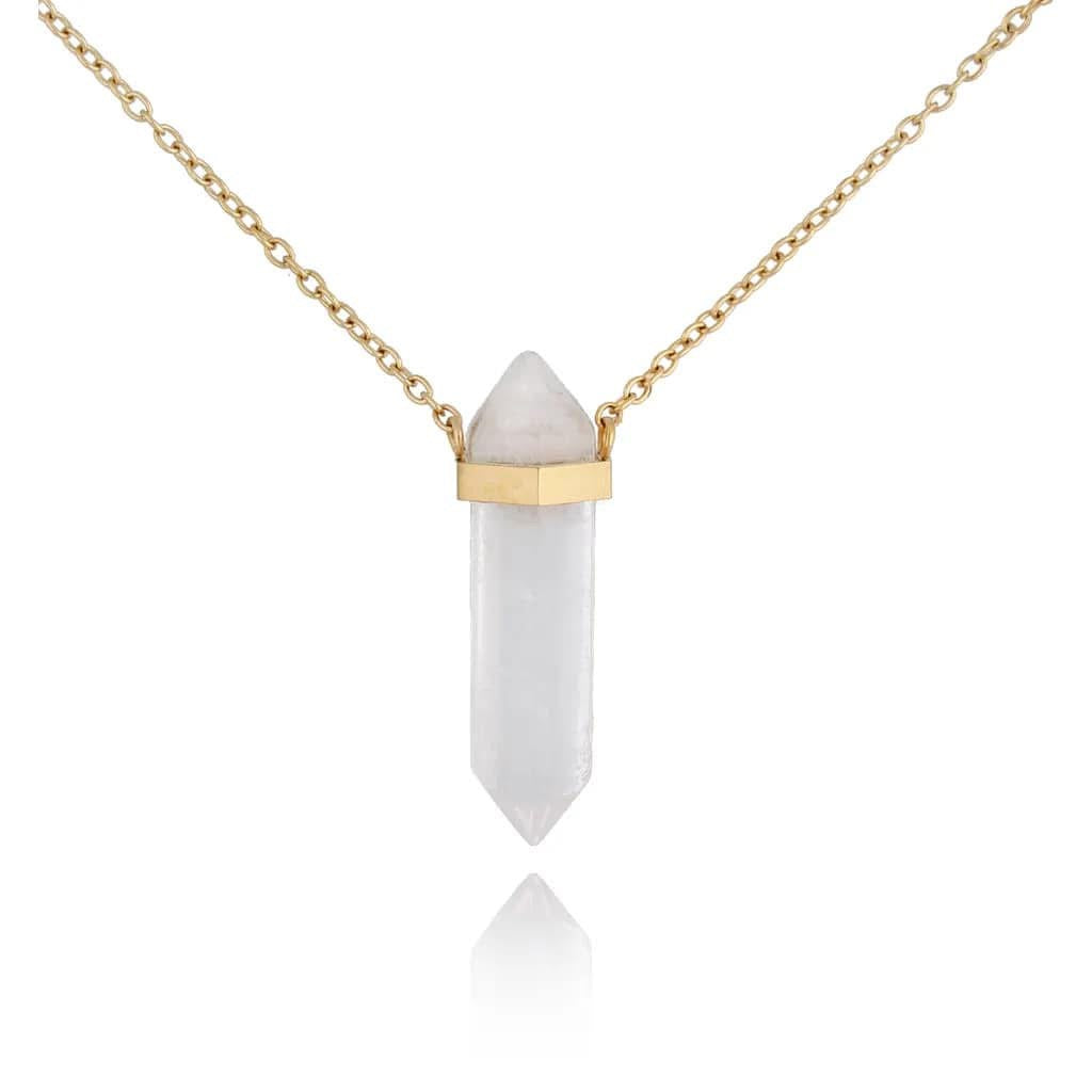 Gold Plated Himalayan Stone Necklace