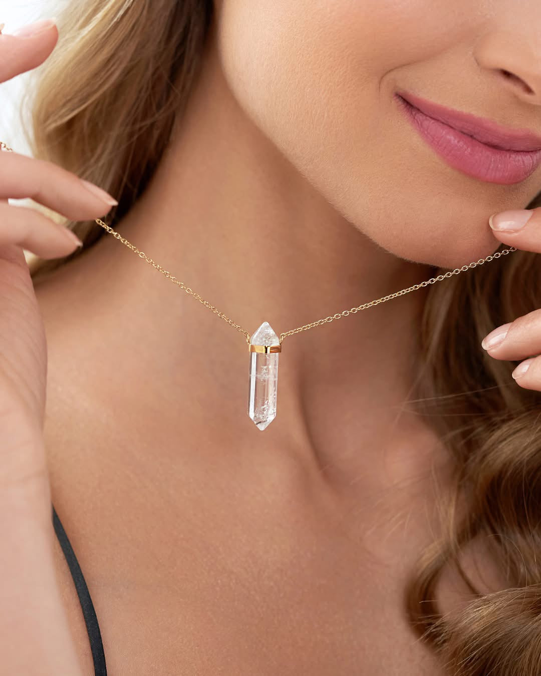 Gold Plated Himalayan Stone Necklace