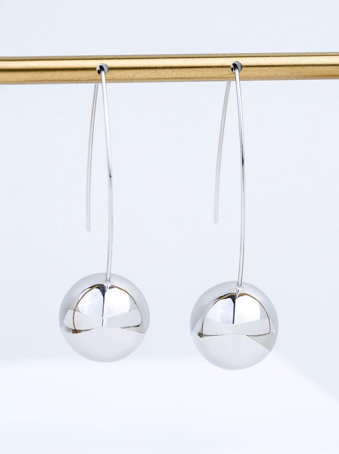 Silver Ball Earrings S212553S