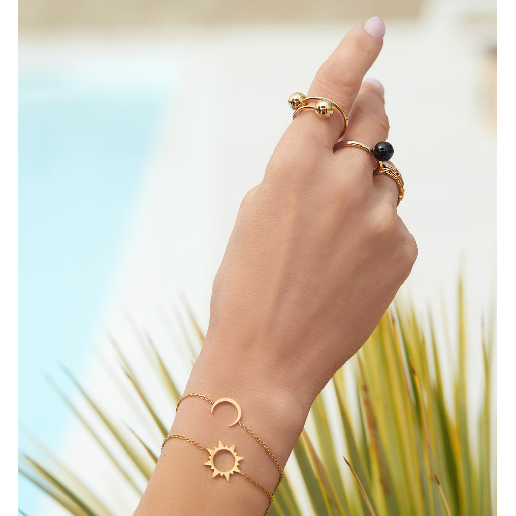 Gold Plated Sun Bracelet