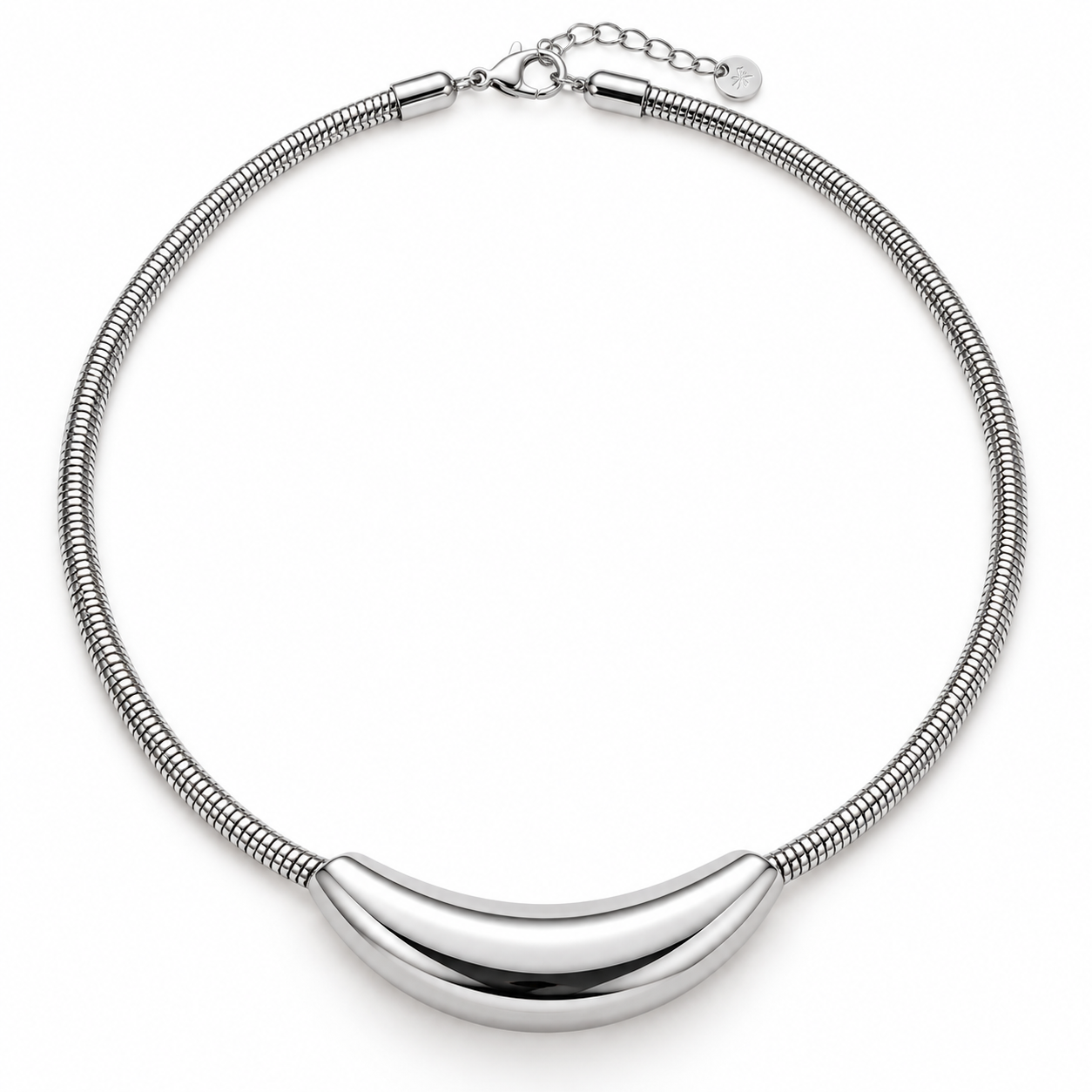 Silver Luna Luxe Statement Necklace