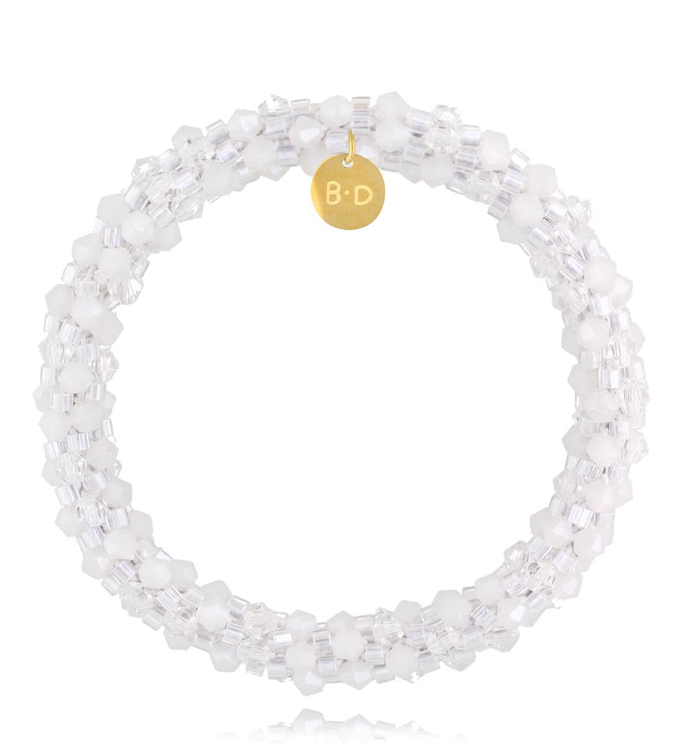 White and Transparent Luminous Crystals Bracelet Weekend 0030