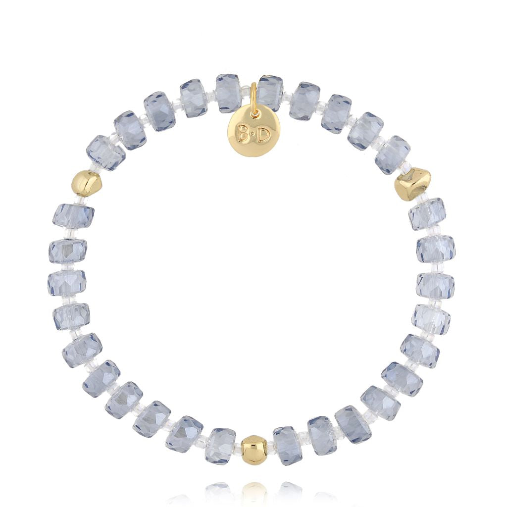 Gray Chateau Glass Crystals Bracelet