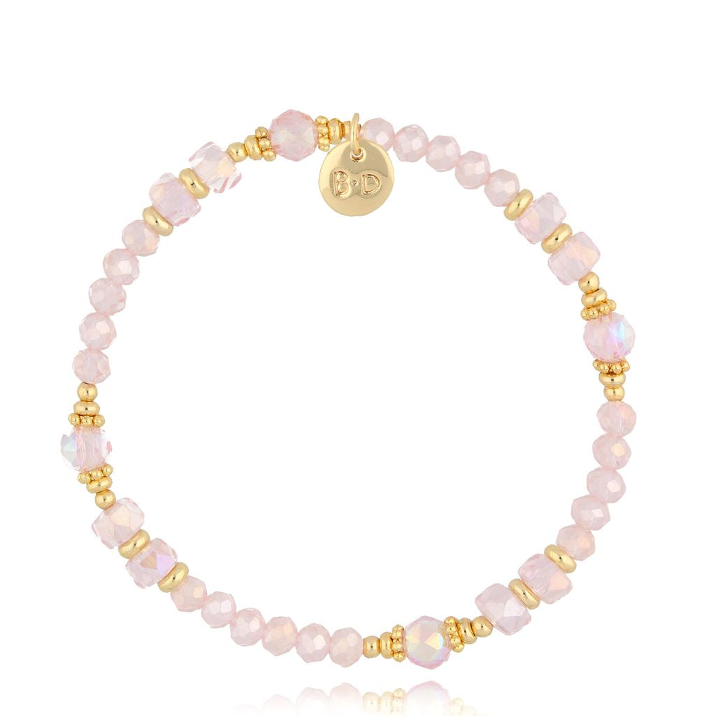 Luminous Transparent Glass Crystals Bracelet 0368