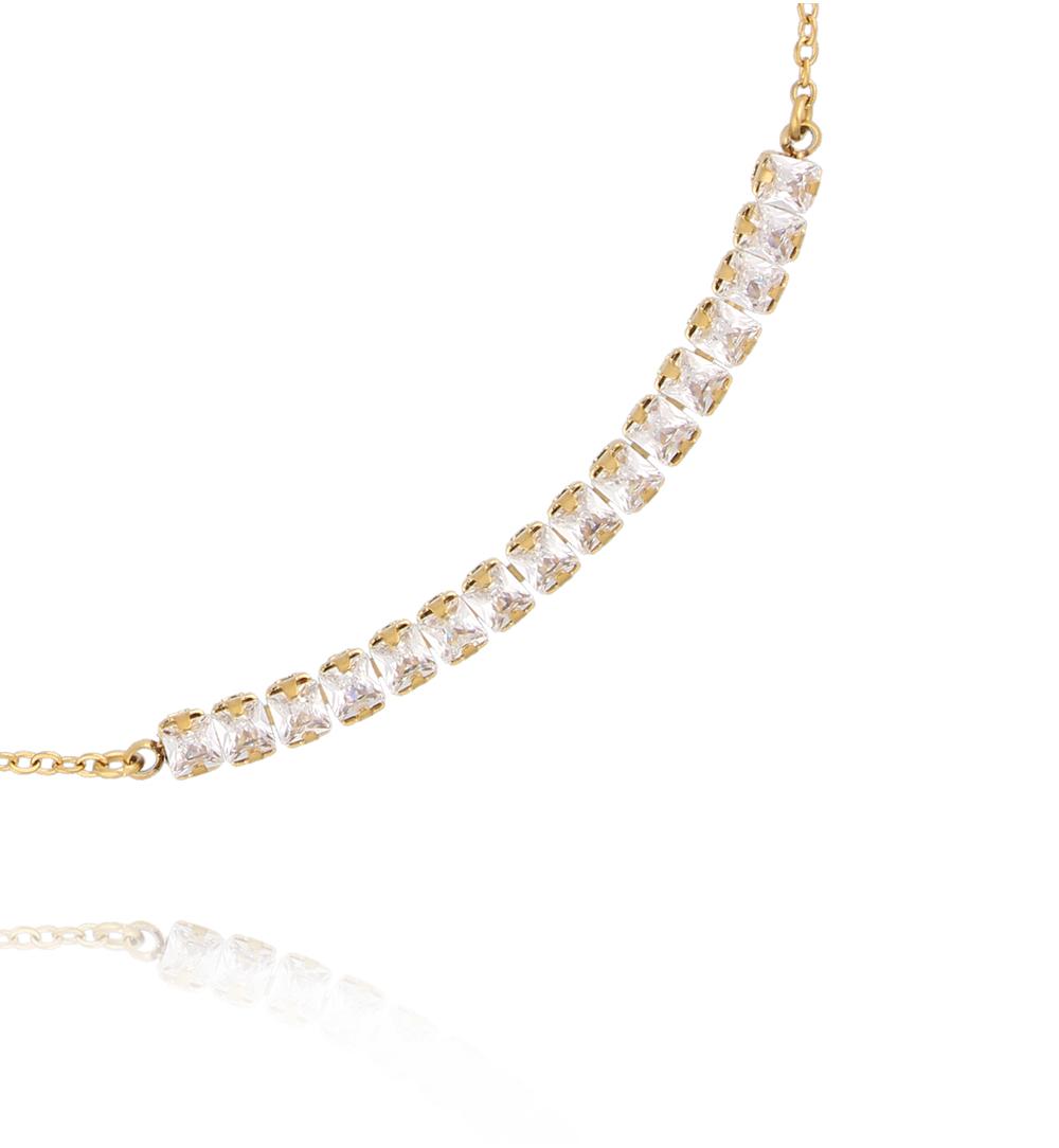 Gold Plated Zirconium Chain Anklet