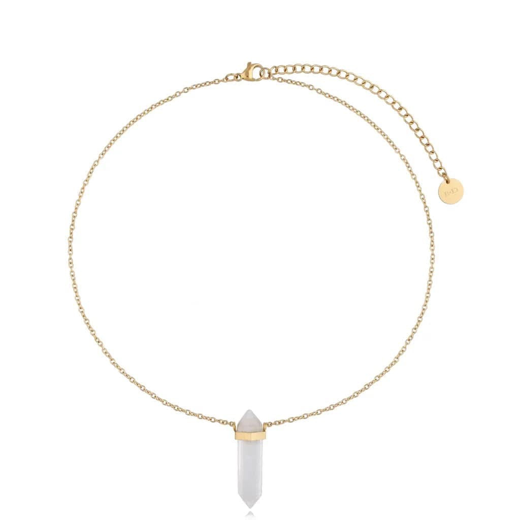 Gold Plated Himalayan Stone Necklace