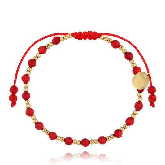 Red Corals Bracelet Midnight Sky