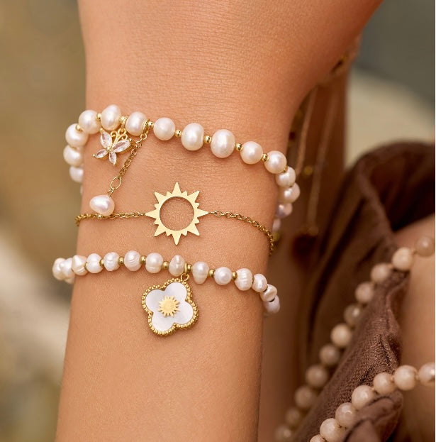 Gold Plated Sun Bracelet
