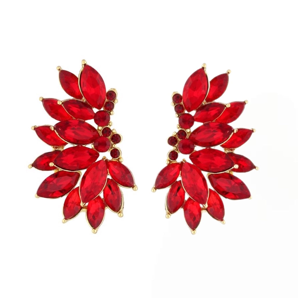 Red Crystal Earrings