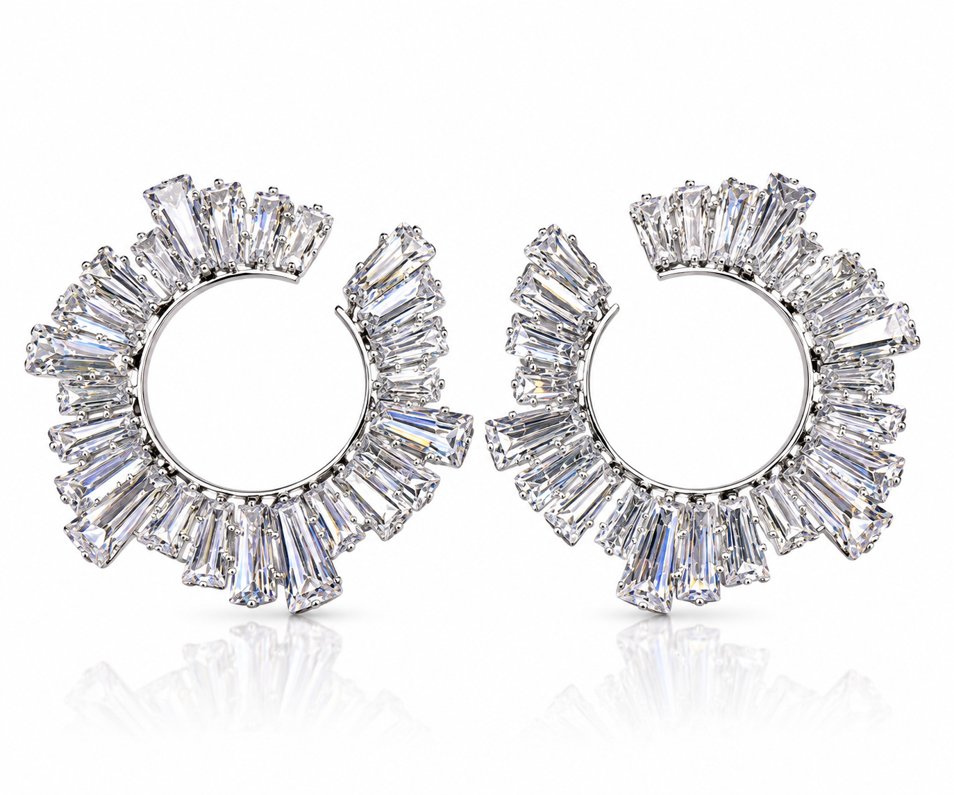 Transparent Crystal Halo Hoop 0185