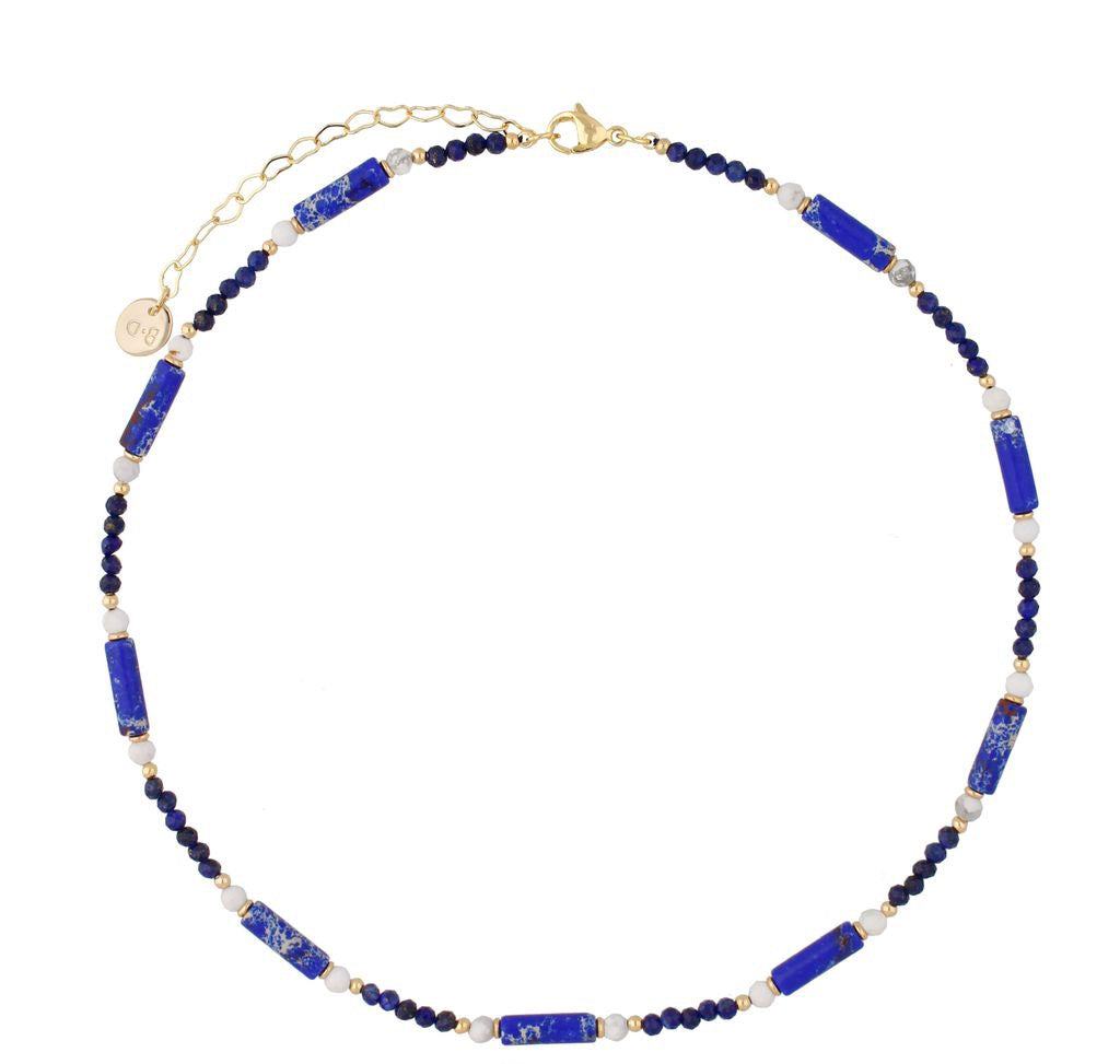 Blue Agate Natural Stones Necklace