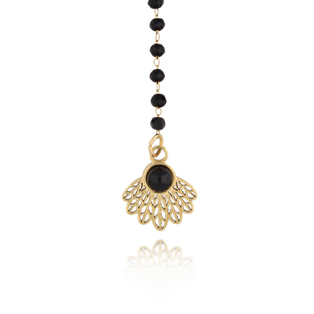 Gold Plated Glass Crystals Long Necklace with Pendant Cristalli