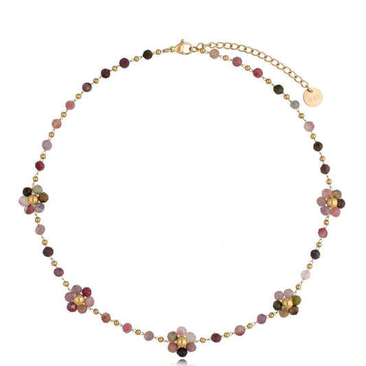 Necklace with TurmalineTourmaline Stones Bouqet