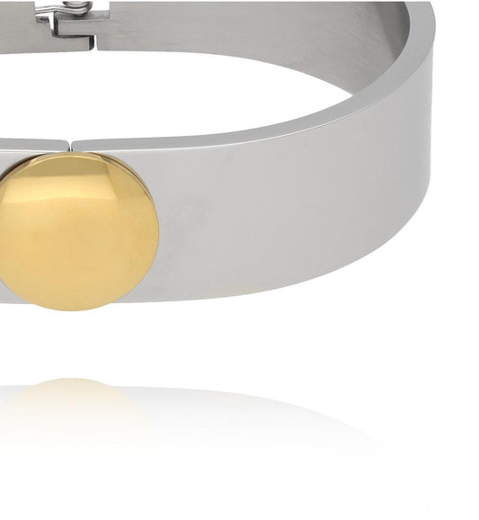 Golden Eclipse Two Tone Cuff Bracelet 0965