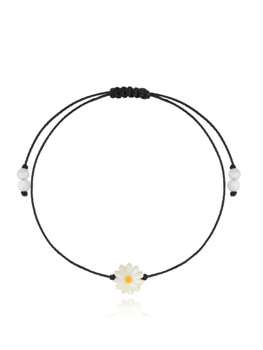 Black String Bracelet with Daisy Bunny and Co