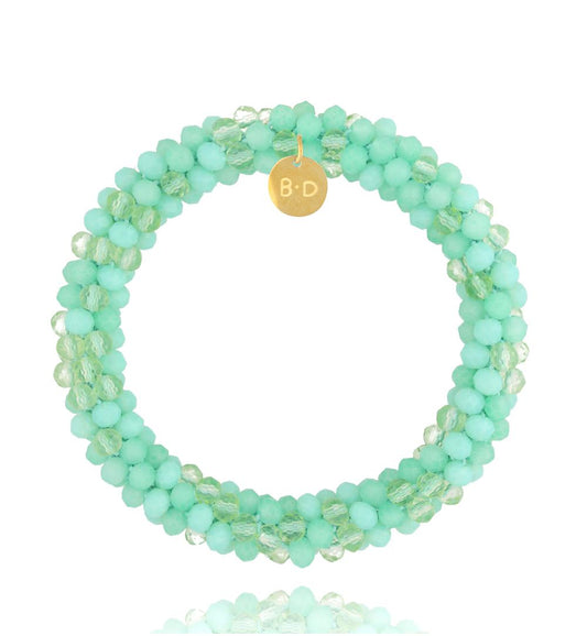 Turquoise Green Luminous Crystals Bracelet Weekend 0043
