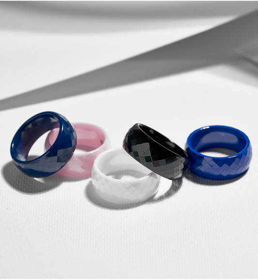 Black Ceramic Ring (size 8)