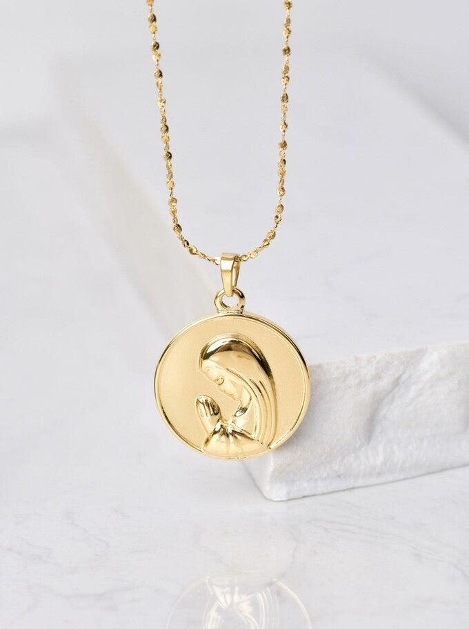 14k Gold Plated 1st Communication Necklace