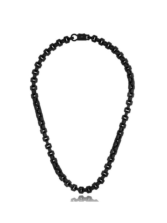 Black Statement Men’s Chain Necklace Hrodi