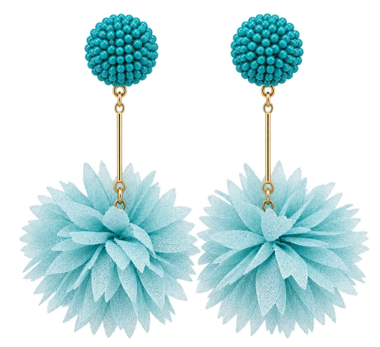 Turquoise Summer Bloom Earrings
