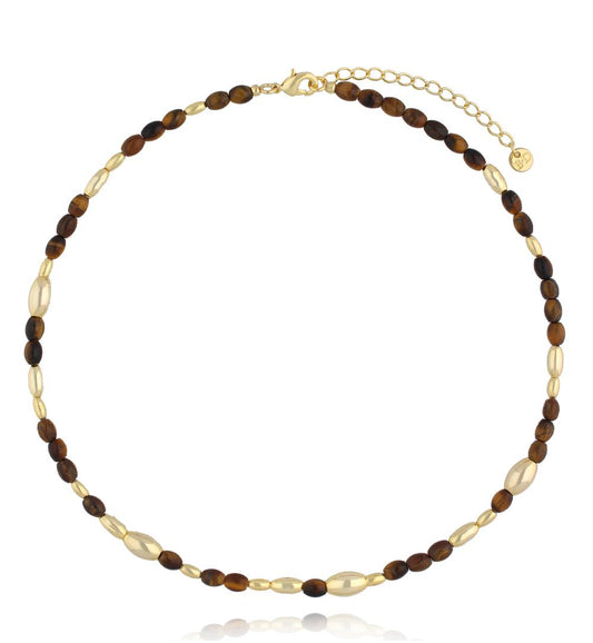 (Copy) Tiger Eye Stones Necklace (improve focus, concentration and brings good luck and prosperity)