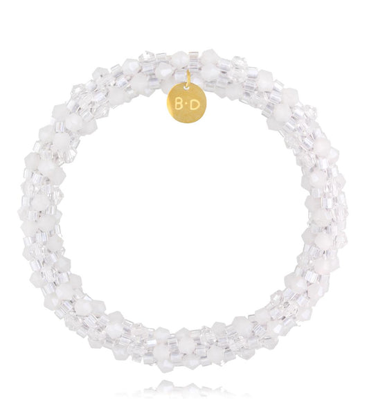 White and Transparent Luminous Crystals Bracelet Weekend 0030