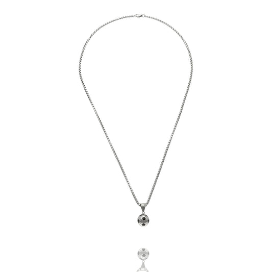 Stylish Men’s Necklace with Soccer Ball