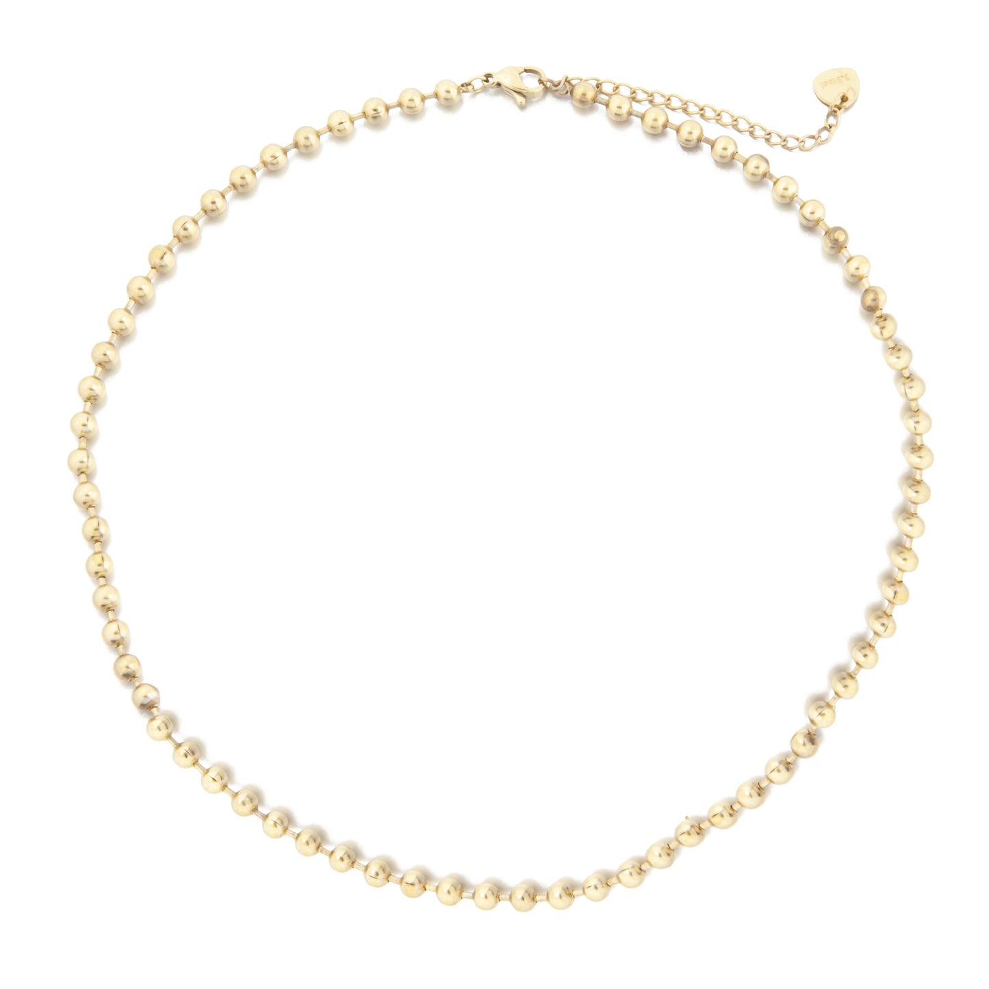 Gold Plated Necklace with Small Gold Balls