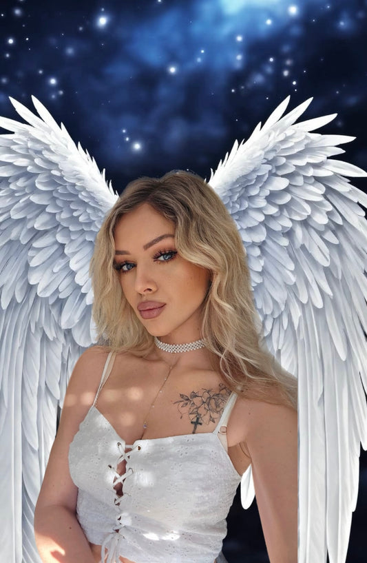 5 Row Glamour Luminous Choker with Swarovski Lariat Teardrop Crystal