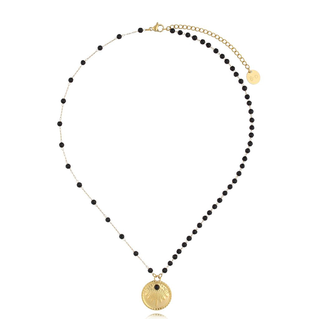 Gold Plated Two Style Necklace with Pendant Apies