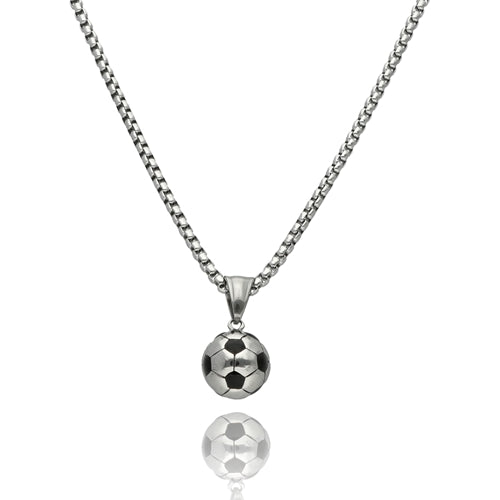 Stylish Men’s Necklace with Soccer Ball