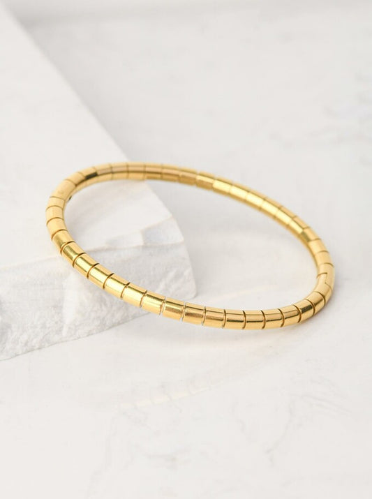 14k Gold Plated Oval Bracelet