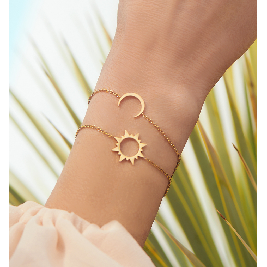 Gold Plated Sun Bracelet