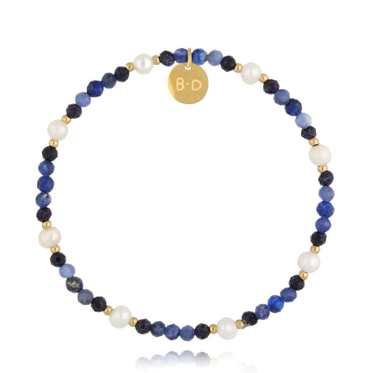 Lapis Lazuli and Pearls Bracelet