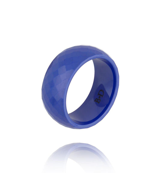 Cobalt Blue Ceramic Ring (size 5)