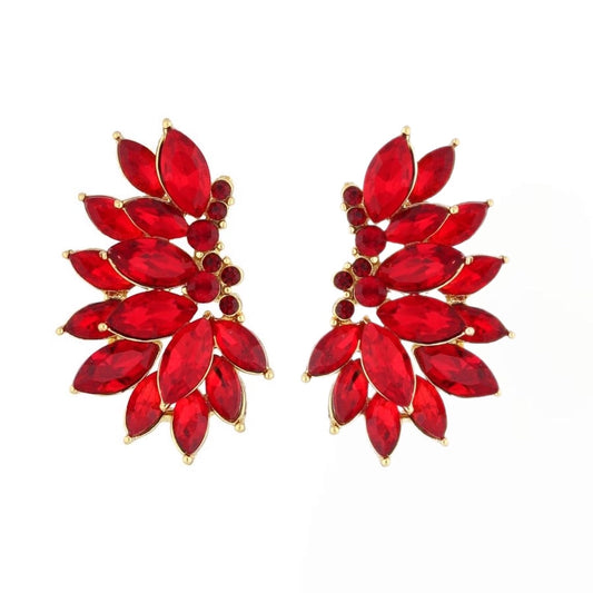 Red Crystal Earrings