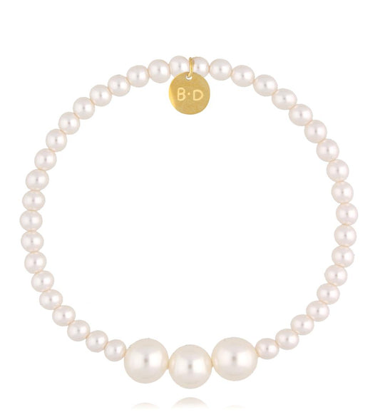 Pearl Sea Bracelet with Three Large Pearls 0127