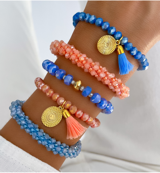 Peach Luminous Crystals Bracelet Weekend 0035