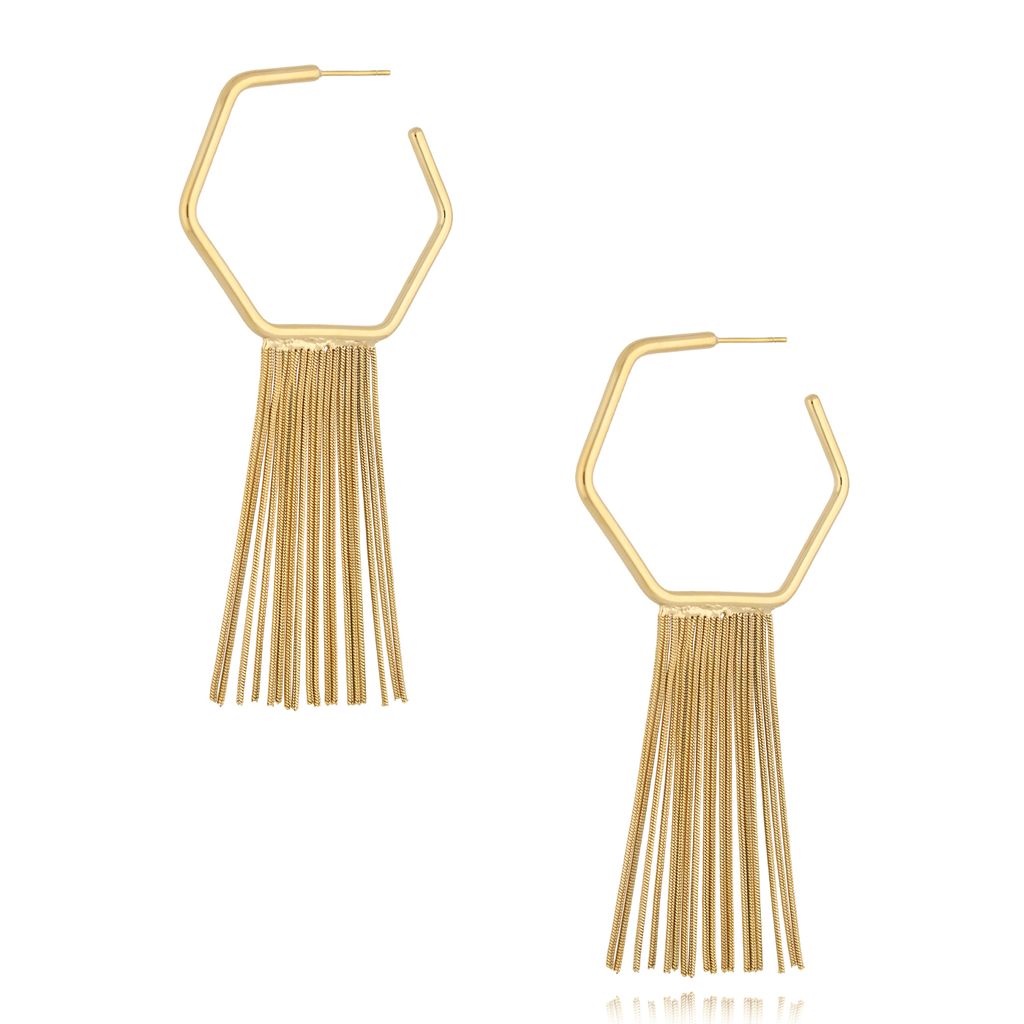 Gold Plated Fringe Earrings Radiant