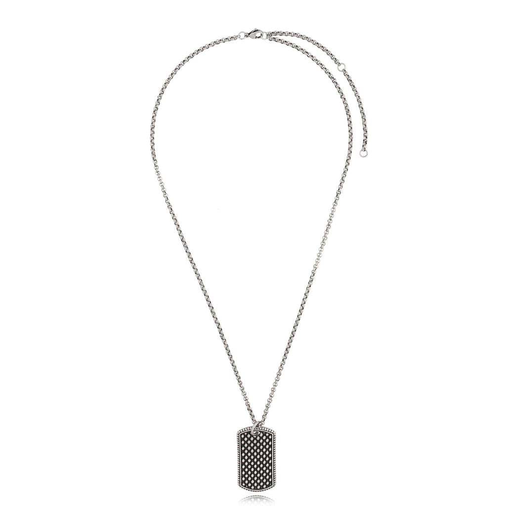 Men’s Stainless Steel Necklace with Everlasting Pendant Otkel