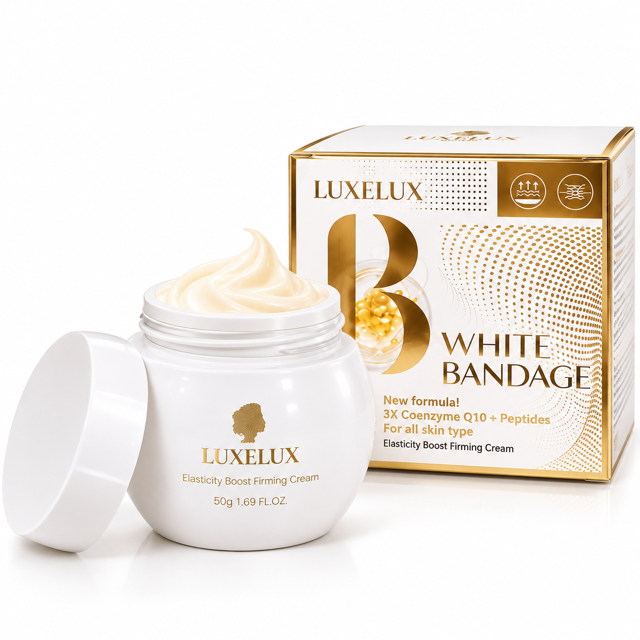 LUXELUX White Bandage – Intense Firming & Rejuvenating Face Cream, 50 ml