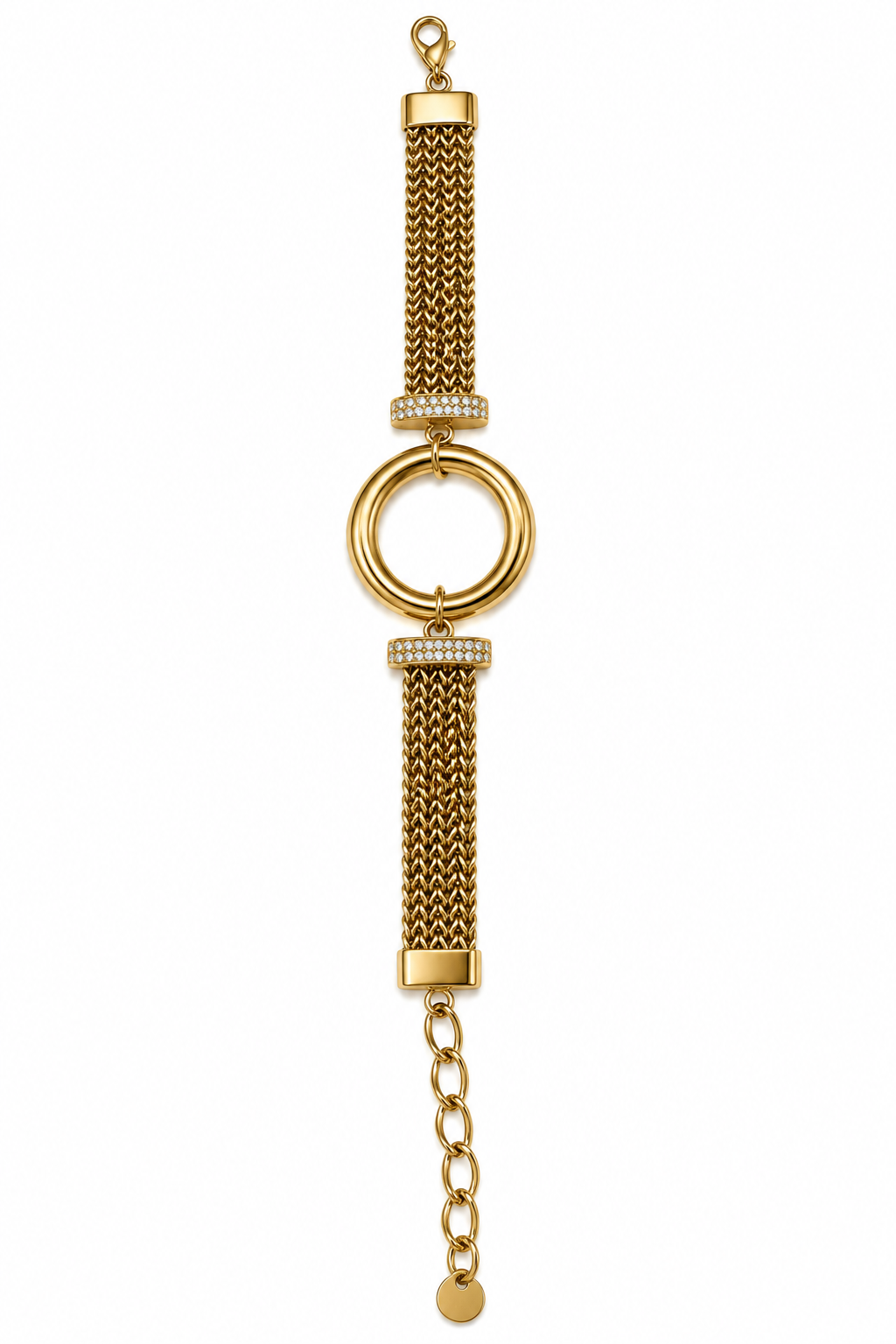 Milano Gold Plated Mesh Bracelet