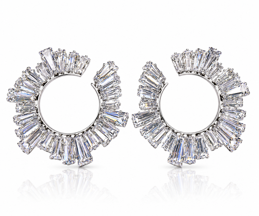 Transparent Crystal Halo Hoop 0185