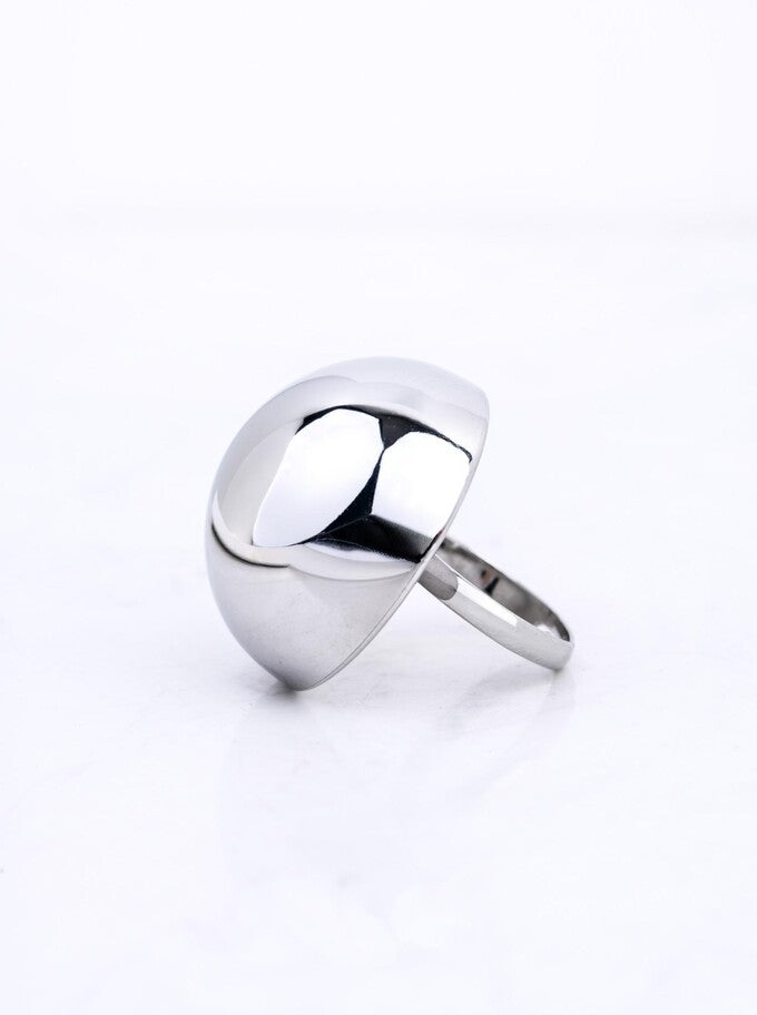 Silver Sphere Statement Ring