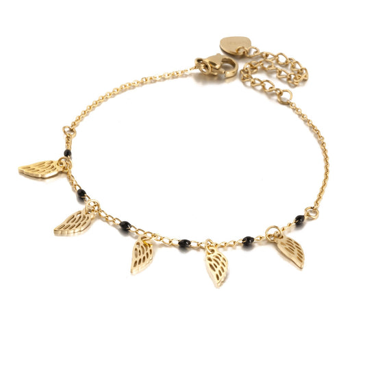 Wings Bracelet made of Stainless Steel and Enamel
