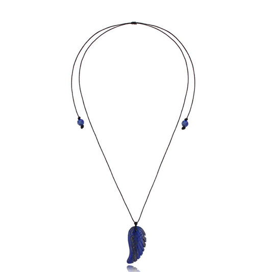 Sodalite Wing on Adjustable Rope Cord