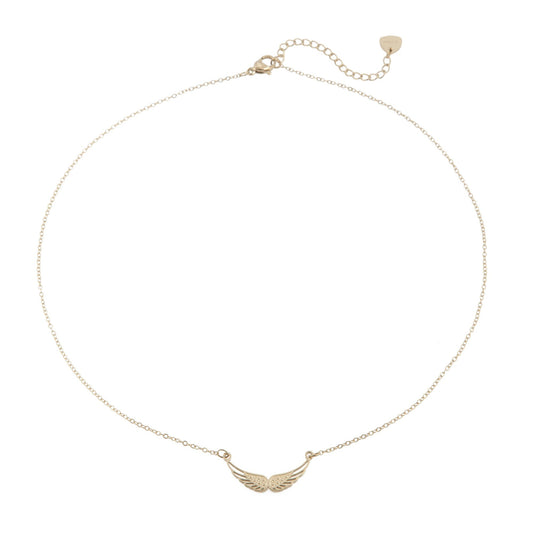 14k Gold Plated Wings Necklace