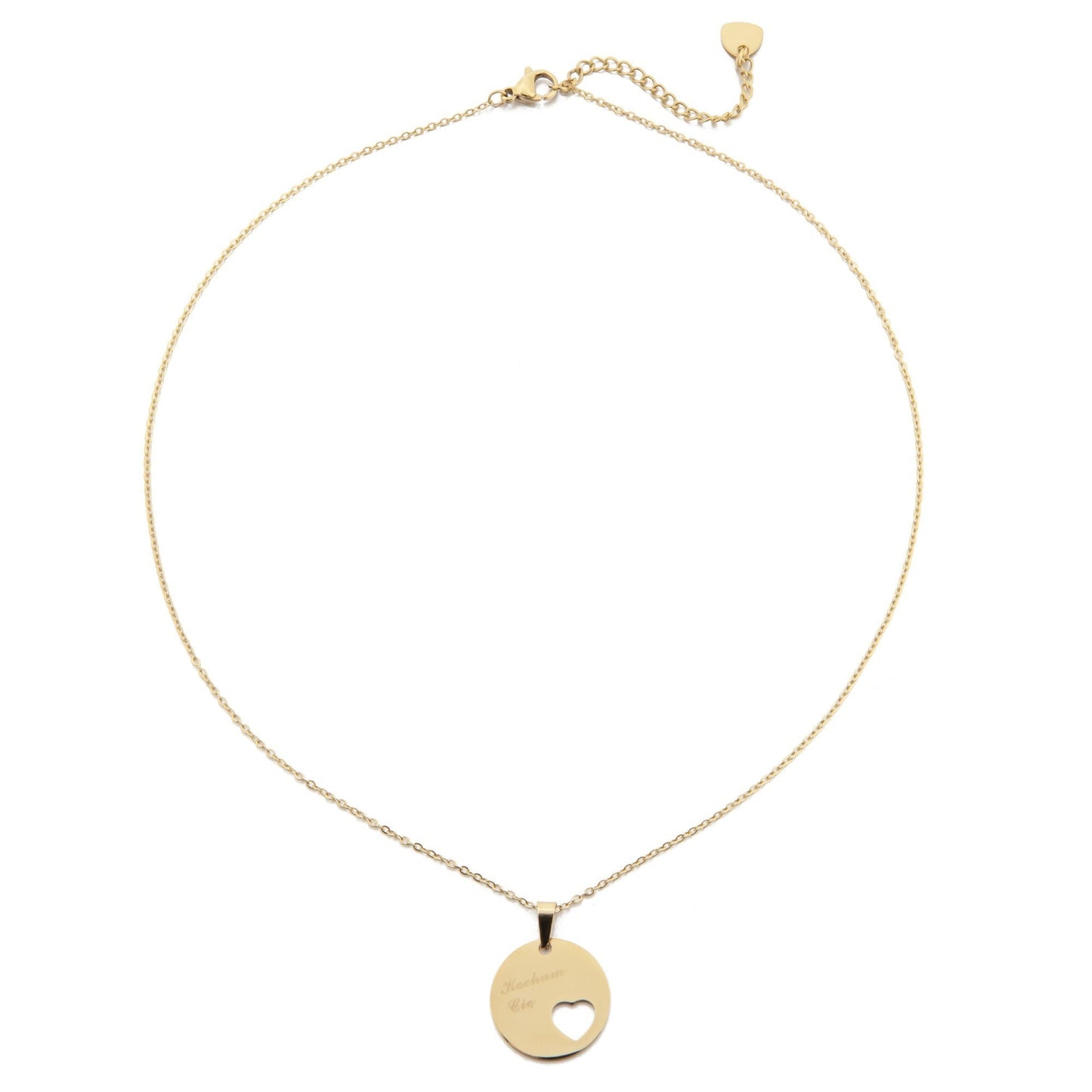 14k Gold Plated Necklace “Kocham Cie”