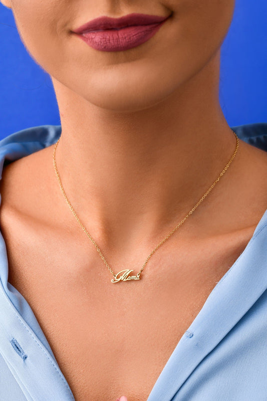 14k Gold Plated Necklace “MAMA”